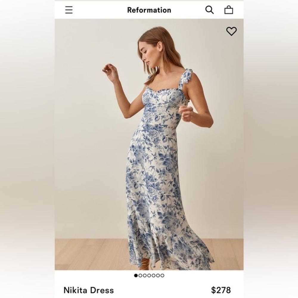Reformation Nikita Dress - Pompadour - Picture 4 of 10